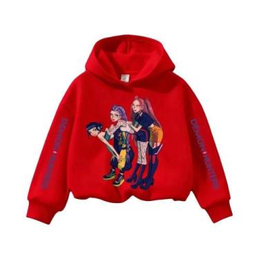 Imagem de Moletom Teenage KPop Demon Hunters Y2K De Manga Comprida, Roupa Casual