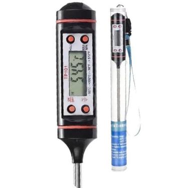 Imagem de Termômetro Culinário Cozinha Digital Mede -50ºc A +300ºc