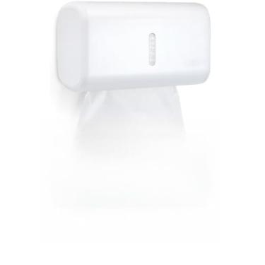 Imagem de Dispenser de Papel Toalha Interfolhado Compacto – Toalheiro de Parede Moderno ABS(Toalheiro Urban Branco+1Papel)
