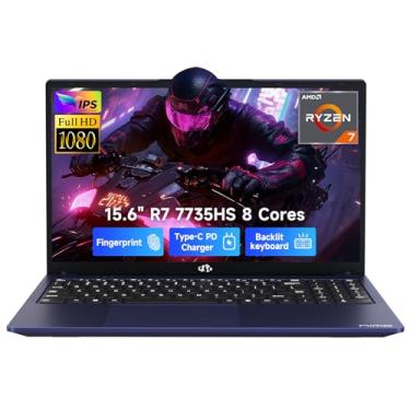 Imagem de NIMO 15.6" IPS FHD Gaming Laptop, 8 Cores Ryzen 7 7735HS 32GB DDR5 RAM 1TB SSD, Radeon 680M Graphics, 100W Type-C, Backlit Keyboard, Fingerprint Unlock