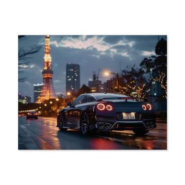 Imagem de HouLaiZhe R35 Esportes Noite Torre de Tóquio Pôsteres Tela Estética Sala Decoração de Parede Impressões Galeria Sala Decoração de Parede para Quarto Sala de Estar Escritório 20 x 26 polegadas (50 x 65