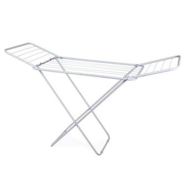 Imagem de Varal chao com abas slim roupas lavanderia dobravel apartamento casa m