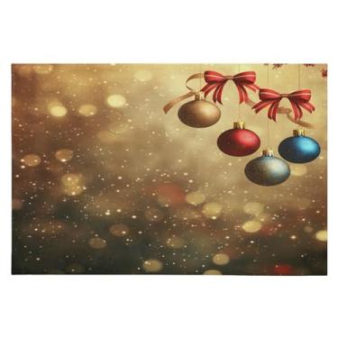 Imagem de CEBUGI Tapete de área 60 x 90 cm macio lavável tapete antiderrapante com suporte de borracha tapetes de área de fundo de Natal para sala de estar, quarto, decoração de casa