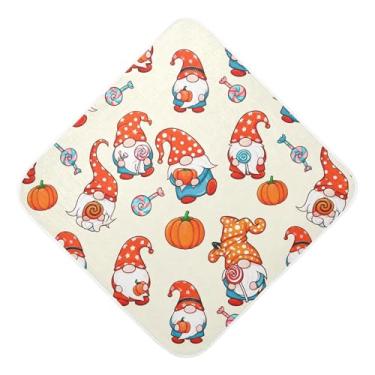 Imagem de Burbuja Toalha de banho de bebê Gnomos de Halloween - Toalha com capuz de musselina macia e absorvente para recém-nascidos e bebês, 89 x 89 cm