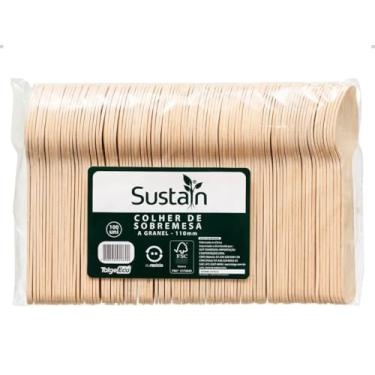 Imagem de Colher de Madeira Para Sobremesa 100un - Talge