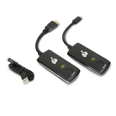 Imagem de IOGEAR Kit transmissor e receptor sem fio de vídeo USB-C para HDMI 4K, suporta até 4K a 60 Hz até 20 metros SSID, plug and play, GW4KHDCKIT