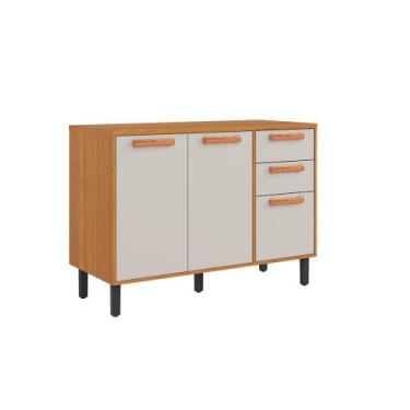 Imagem de Balcão de Cozinha Nápoles Itaiaia 3 Portas 2 Gavetas - Itatiaia, CINAM