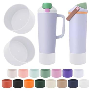 Imagem de BKBY 2 peças de bota de silicone compatível com Owala 850 g e 1,134 g FreeSip Sway garrafas e copos, capa protetora antiderrapante para copo Freesip Sway