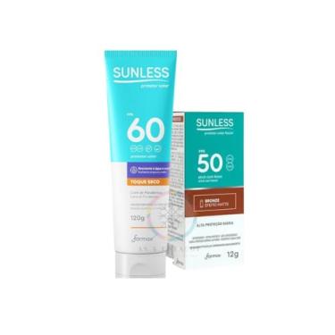 Imagem de kit Protetor Solar Facial Bastão Bronze + Protetor Solar Corporal FPS 60 120g