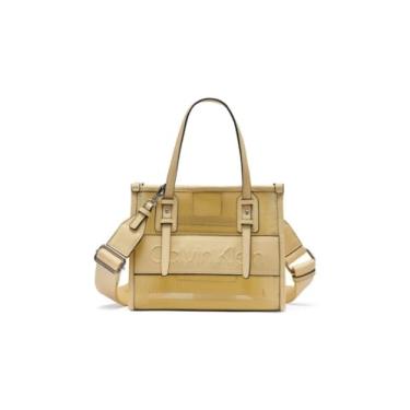 Imagem de Calvin Klein Mini bolsa transversal essencial moderna, Lemon Ice, One Size