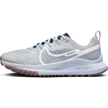 Imagem de Nike Tênis de corrida feminino W React Pegasus Trail 4, Cinza fumê branco preto azul gelo, 38