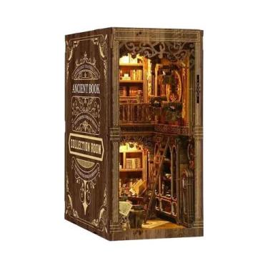 Imagem de Kit DIY De Mini Casa De Bonecas De Madeira Com Luz LED, Quebra-Cabeça 