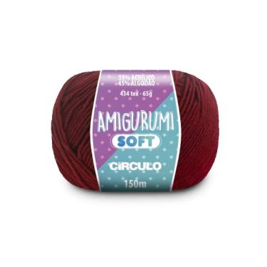 Imagem de Fio Amigurumi Soft Círculo 150m Acrílico Algodão Macio Crochê Tricô Artesanato Versátil (3668 - VELUDO)