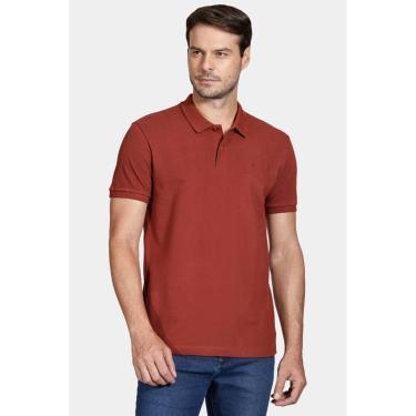 Imagem de Polo Aramis Manga Curta Lisa Piquet Tijolo-Masculino