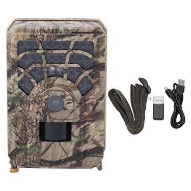 Imagem de WALFRONT Câmera de Trilha, 5MP 2560x1440 HD 720P de Vídeo à Prova D'água IP56 ABS Com Caixa de Câmera Infravermelha Com Velocidade de Disparo de 0,8s, para Monitoramento de Vida