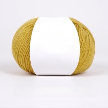 Imagem de Fio de lã de peso médio para tricô - ultra macio e sem coceira, ideal para suéteres, cachecóis e chapéus, artesanato de tricô manual (amarelo)