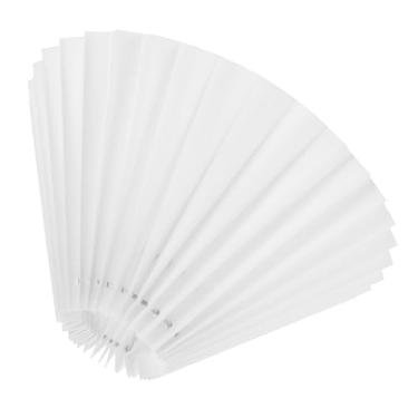 Imagem de NUOBESTY Abajur plissado abajur de mesa para quarto de estar decorativo branco para escritório em casa