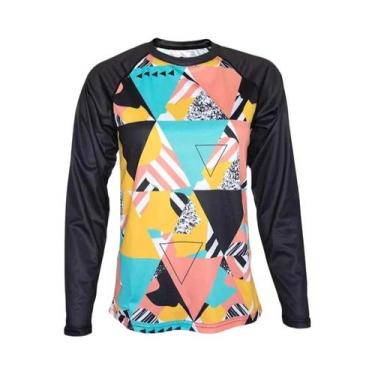 Imagem de Camiseta De Ciclismo Feminina De Secagem Rápida Com Manga Longa Para M