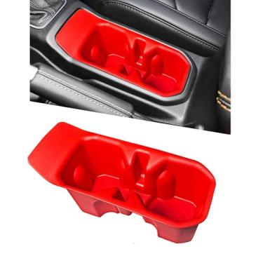 Imagem de Suporte de copo para Jeep Wrangler JL JLU 4XE/Gladiator JT 2018-2025 Acessórios Suporte de copo de inserção TPE antiderrapante console central suporte de bebida organizador de cupholder forro almofada