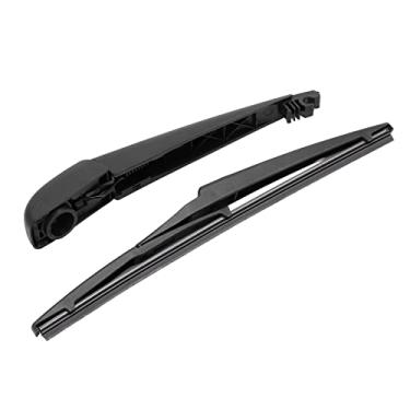 Imagem de Kit de braço de limpador de para-brisa traseiro para carro, substituição para 108 Hatchback 7/2014-4/2019, borracha revestida de grafite, tratamento antienvelhecimento, limpeza forte com fácil