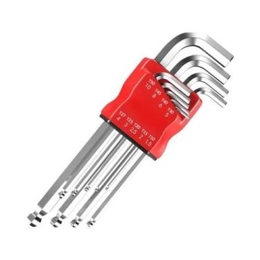 Imagem de Conjunto De Chaves Allen Longas Métricas, Chave Hexagonal E Chave De F