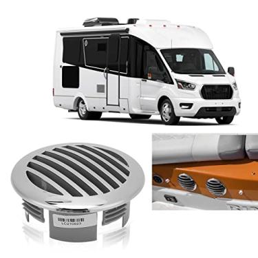 Imagem de ZJchao 4pcs RV Fluxo de Ar -Fluxo de de Ventilação Airflow Tampa de Ventilação de Ar 3.5in 316 Grade de Ventilação Marinha de Aço Inoxidável para Iate RV Com Acabamento Polido Alto