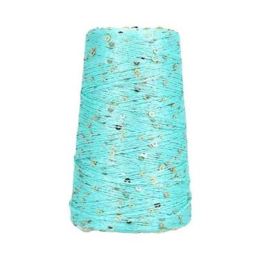 Imagem de Lã De Tricô Especial Com Lantejoulas De Seda Mercerizada De Verão 50g 