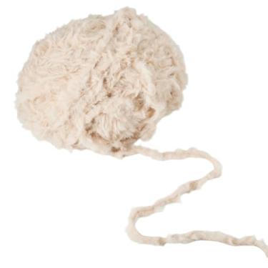 Imagem de 60 m/novelo 13 mm fio de poliéster imitação de pele de vison para crochê faça você mesmo, casaco macio, cachecol, tecido, costura, suéter, bolsa, almofada, confecção de tricô, artesanato, chicote de