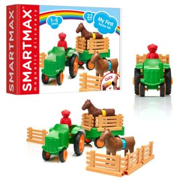 Imagem de SmartMax My First Farm Tractor STEM Magnetic Discovery Play Set with Moving Tractor for Ages 1-5