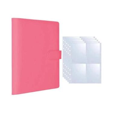 Imagem de Álbum Organizador De Photocards Kpop Em Couro PU Com 200 Slots E 4 Bol