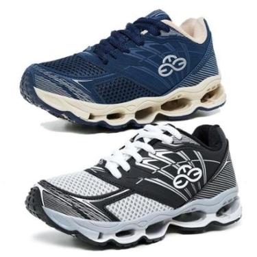 Imagem de Kit 2 Tênis Infantil Masculino Conforto Para Caminhar ou Jogar.-Masculino