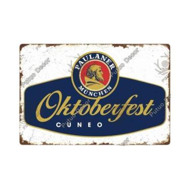 Imagem de Placa De Metal Vintage Da Marca De Cerveja Alemã Para Decoração De Bar