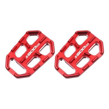 Imagem de Anti-derrapante Frente após footpegs pé pegs para z650 z650rs z900 z900rs ninja650 z900se z 650 650rs 900 900se(Red E)