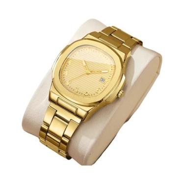 Imagem de Relógio De Pulso Masculino De Luxo Com Mostrador Quadrado, Relógio De 