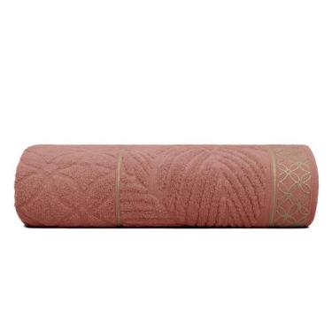 Imagem de Toalha de Banho Appel Nativa 100% Algodão Macia Luxo, Telha