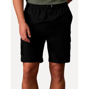 Imagem de Short Calvin Klein Jeans Masculino Cargo Poliamida Preto-Masculino