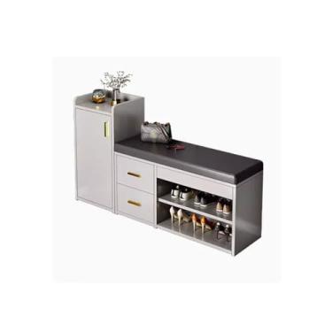 Imagem de KEG801302 Sapateira moderna para uso interno, entrada de porta de casa, armário de sapatos simples, organizador de casa de aluguel