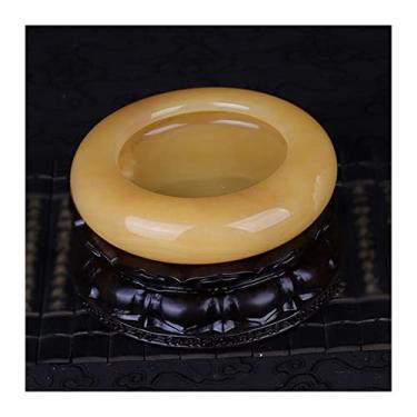 Imagem de O cinzeiro de jade moderno é um bom presente para mobiliário doméstico, sala de estar, decoração de quarto, cigarro de escritório, cinzeiro de charuto, decoração de casa de jade laranja