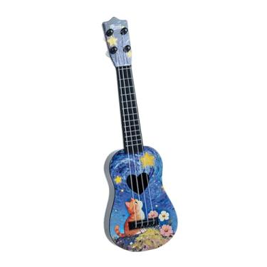 Imagem de Dynwave Ukulele de brinquedo infantil, instrumento musical educativo para aprendizagem, com 4 cordas e 16,5 polegadas, ideal para crianças pequenas e, Azul