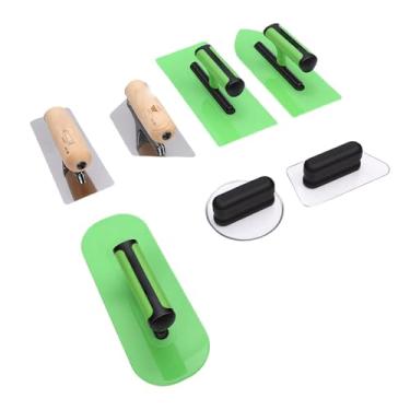 Imagem de Qinlorgo Conjunto de Espátula de Acabamento de Gesso Veneziano de Aço Inoxidável Polido, Ferramentas de Reboco de Pintura de Arte de Parede, Conjunto de Espátula de Alvenaria Com Cabo Ergonômico,