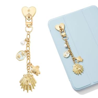 Imagem de WOZEAH Correntes charmosas para Kindle, acessórios de pulseira de telefone para leitores amantes de livros, pingentes compatíveis com E-Reader, Liga metálica, Sem Pedra Preciosa