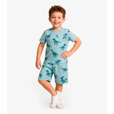 Imagem de Pijama Infantil Menino Estampado Select Azul, 6, Azul