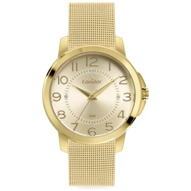 Imagem de Relógio Condor Feminino Ref: Co2035nbd/4x Casual Mesh Dourado
