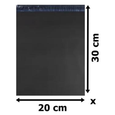 Imagem de Saco Plastico Cinza Envio Sedex Correio 20x30 15 Unidades