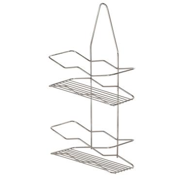 Imagem de Porta Shampoo e Sabonete Duplo Suporte de Registro sem Furo Cromado