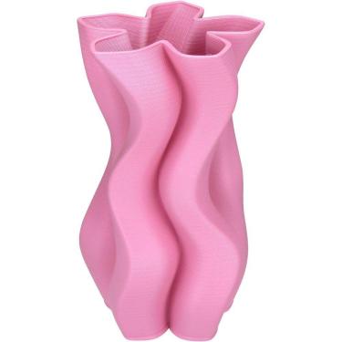 Imagem de Vaso Decorativo Enfiete Casa Aparador 3d Home&co Cerâmica 24x14x14cm Rosa