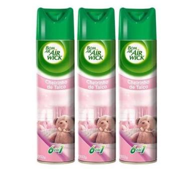 Imagem de Kit com 3 Purificador de Ar Cheirinho de Talco 360ml - Air Wick