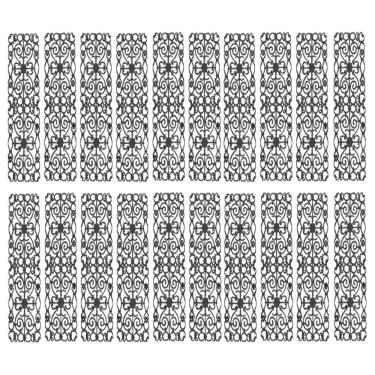 Imagem de Kit 20 Grades De Ferro Ramada Sacada Varanda Escada 95X36Cm