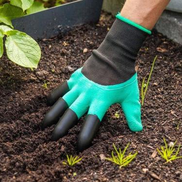 Imagem de Luva De Jardinagem Com Garras Protege Cava Planta Garden Genie Gloves