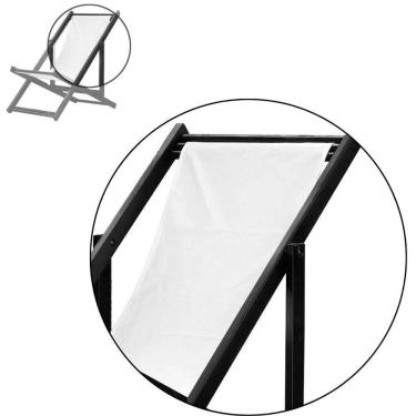 Imagem de Kit 2 Espreguiçadeiras Dobrável Black Sb-cinza Floral